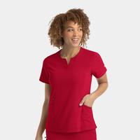 Scrub Top by IRG, Style: 4802-RED